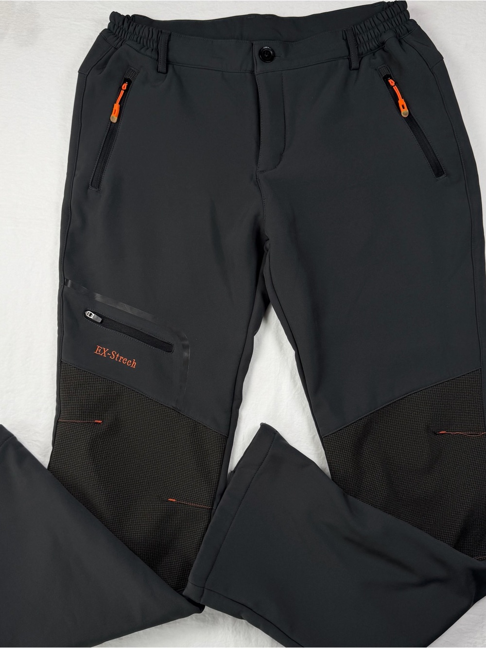 Postropaky Women’s 8 Regular Gray EX-Stretch Softshell Hiking Ski Pants